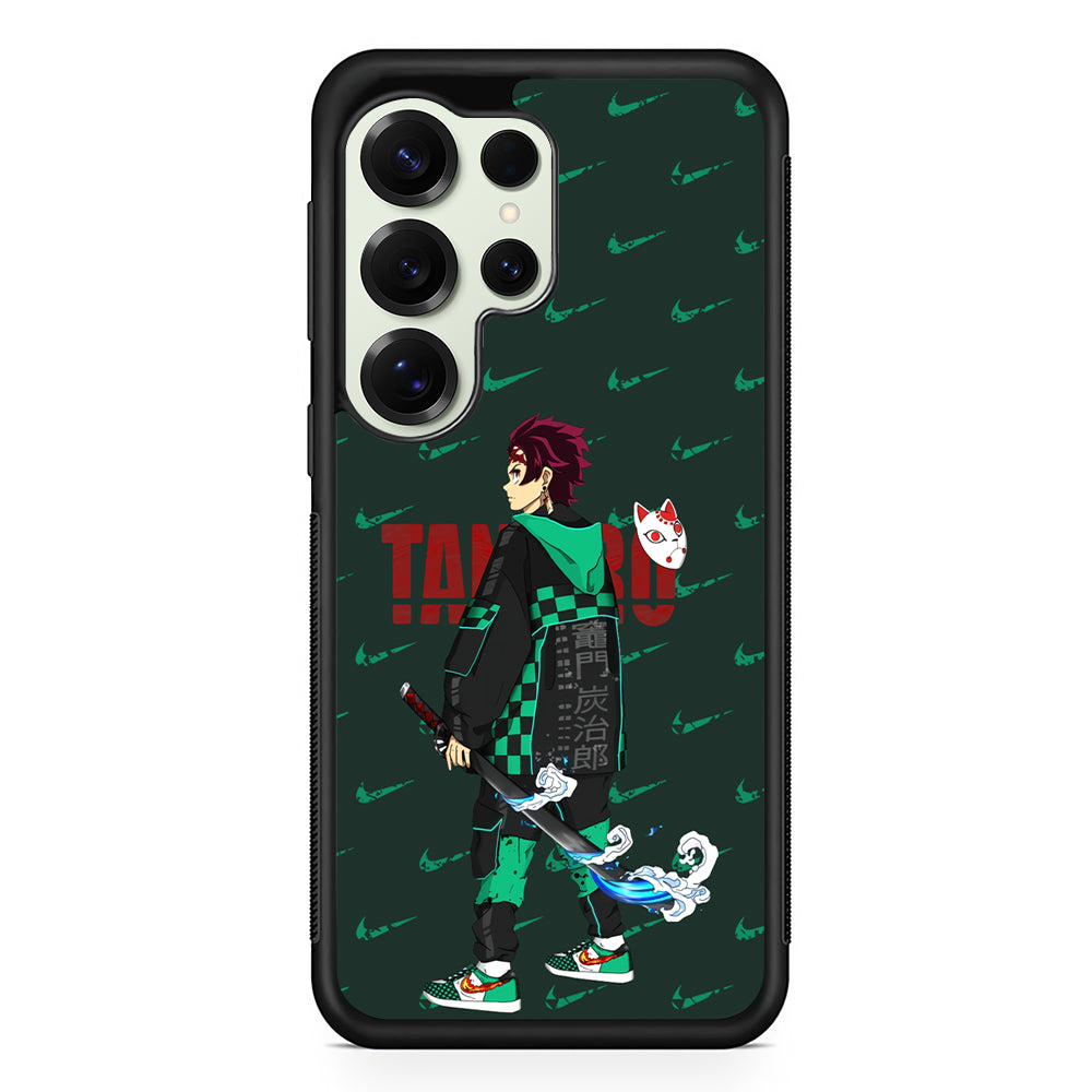 Nike on Tanjiro Suit Samsung Galaxy S25 Ultra Case | Durable Rubber Case for Samsung Galaxy S25 Ultra