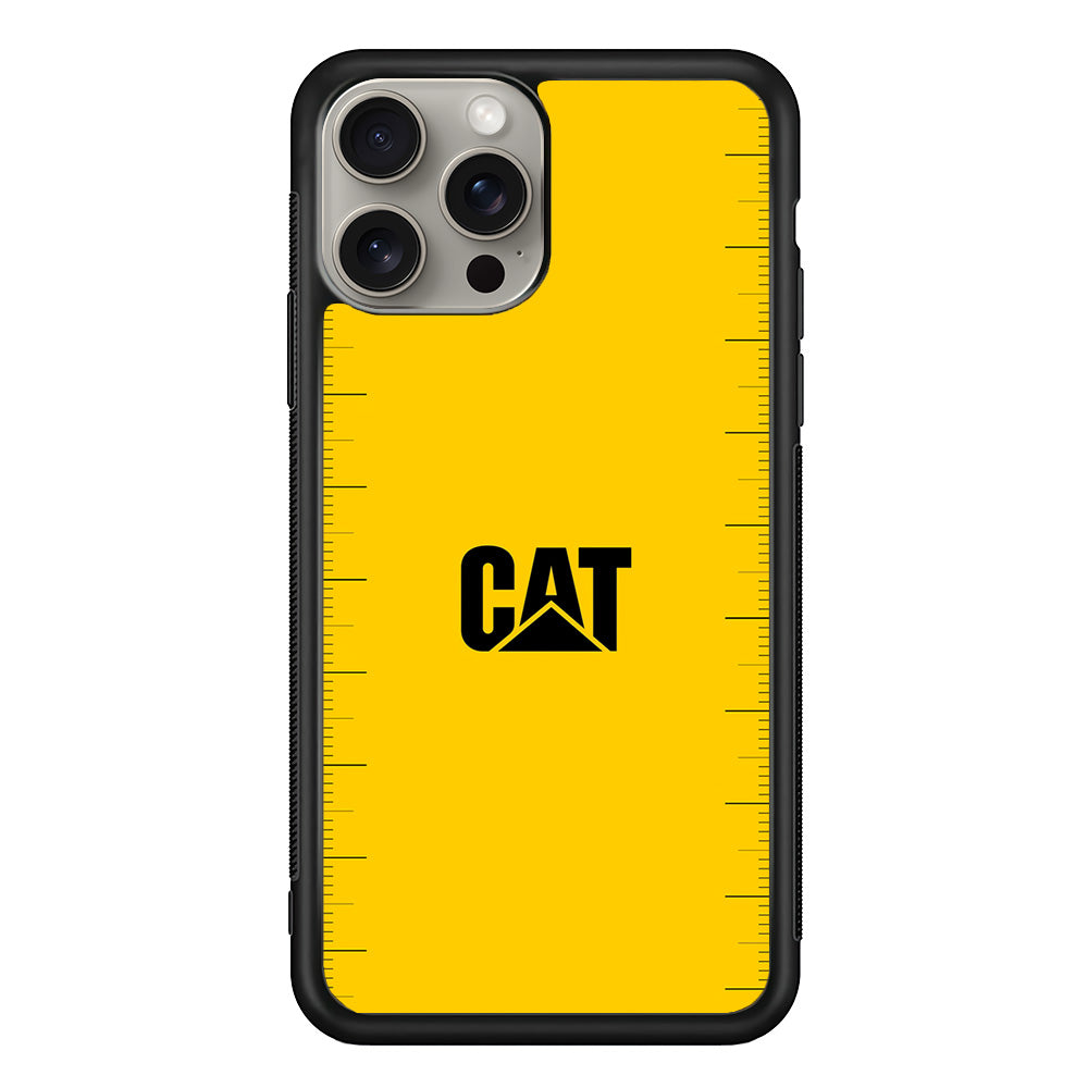 Caterpillar Logo Heavy Duty iPhone 15 Pro Case | Slim Rubber Case for iPhone 15 Pro