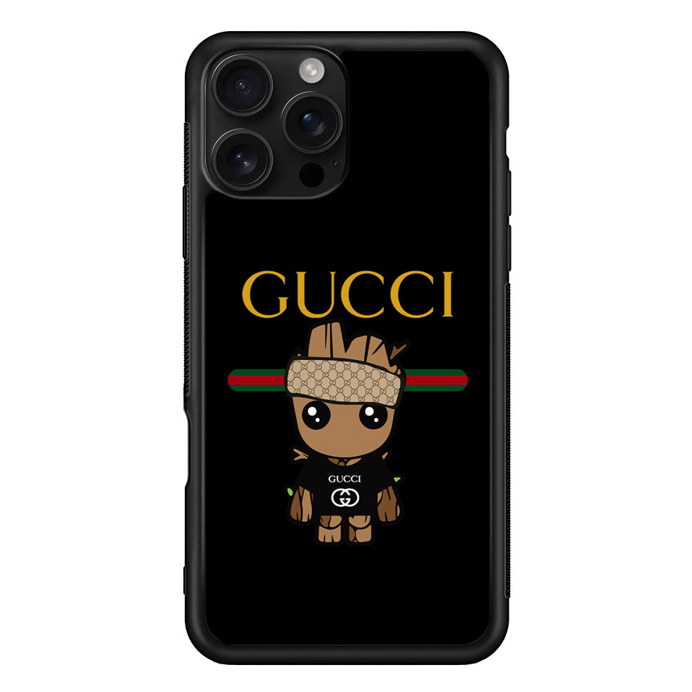 Gucci Groot Dope iPhone 16 Pro Case | Slim Rubber Case for iPhone 16 Pro