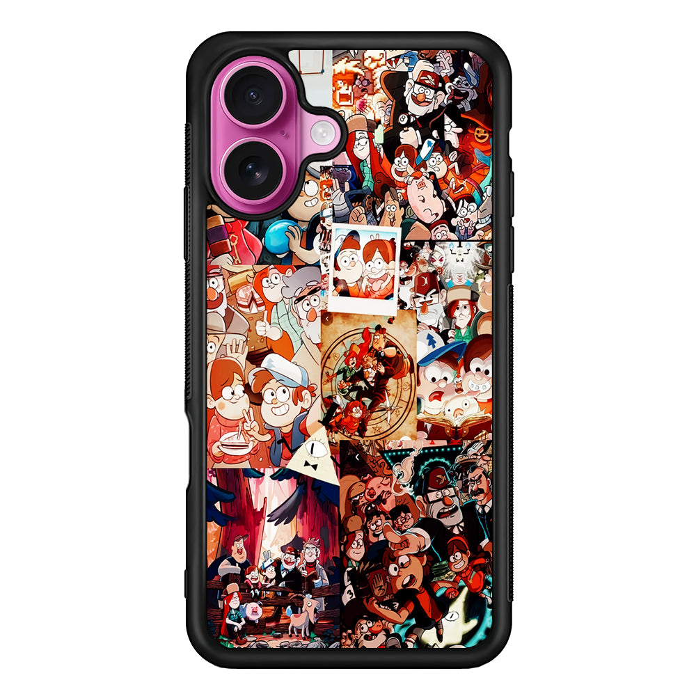 Gravity Falls Aesthetic Collage iPhone 17 Case | Slim Protective Rubber Phone Cover