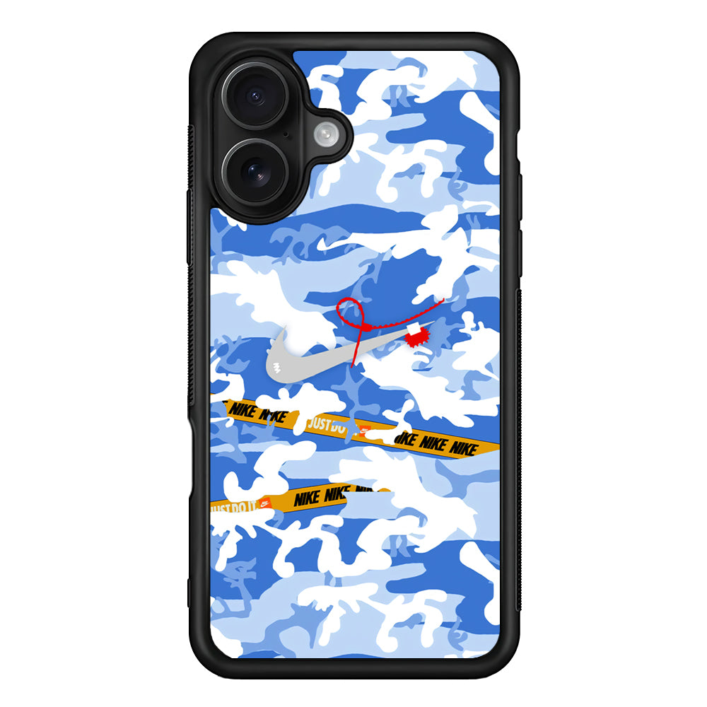 Nike Cloudy Sky Camo iPhone 16 Case - Oxvistore