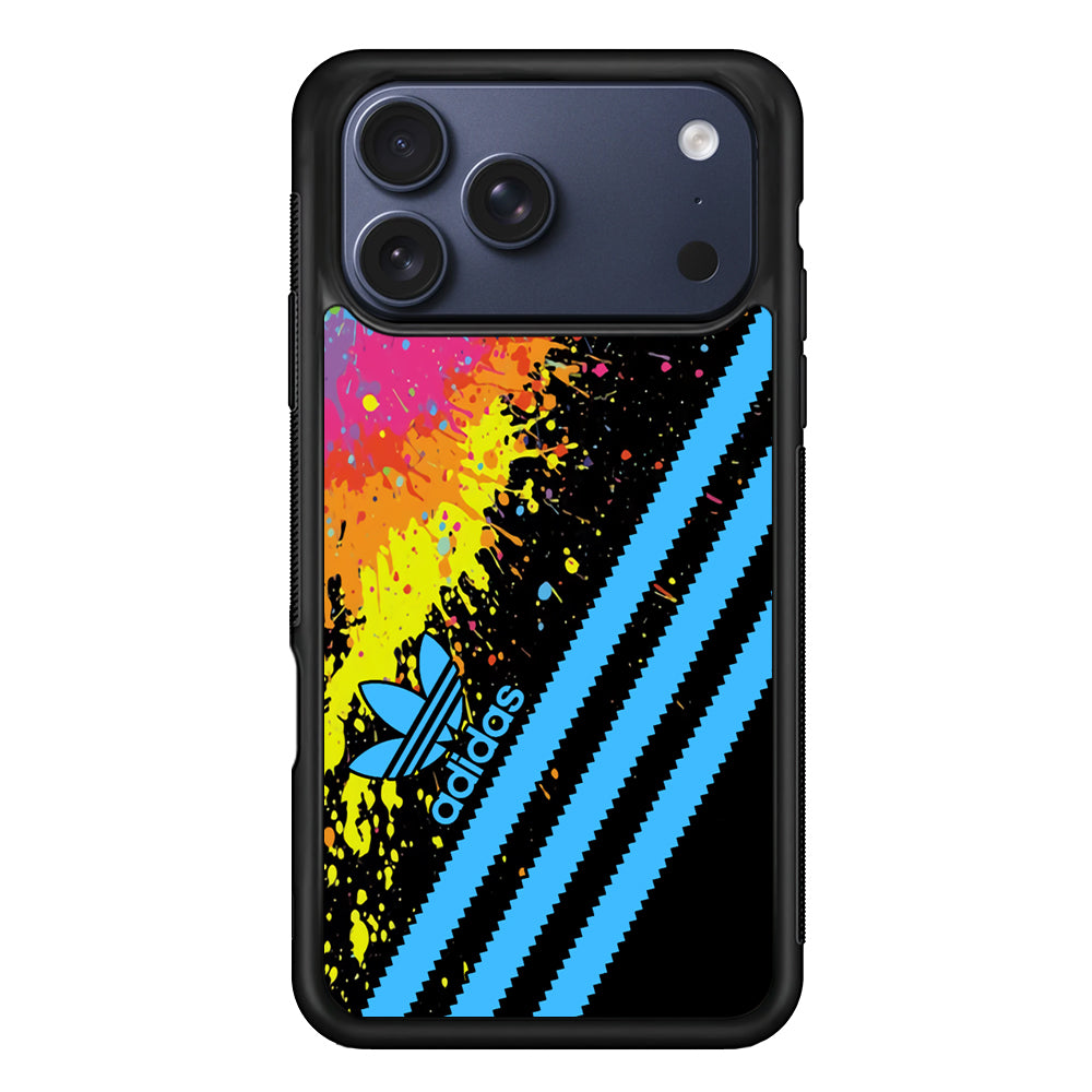 Adidas Stripe Paint iPhone 17 Pro Max Case | Durable Rubber Case for iPhone 17 Pro Max