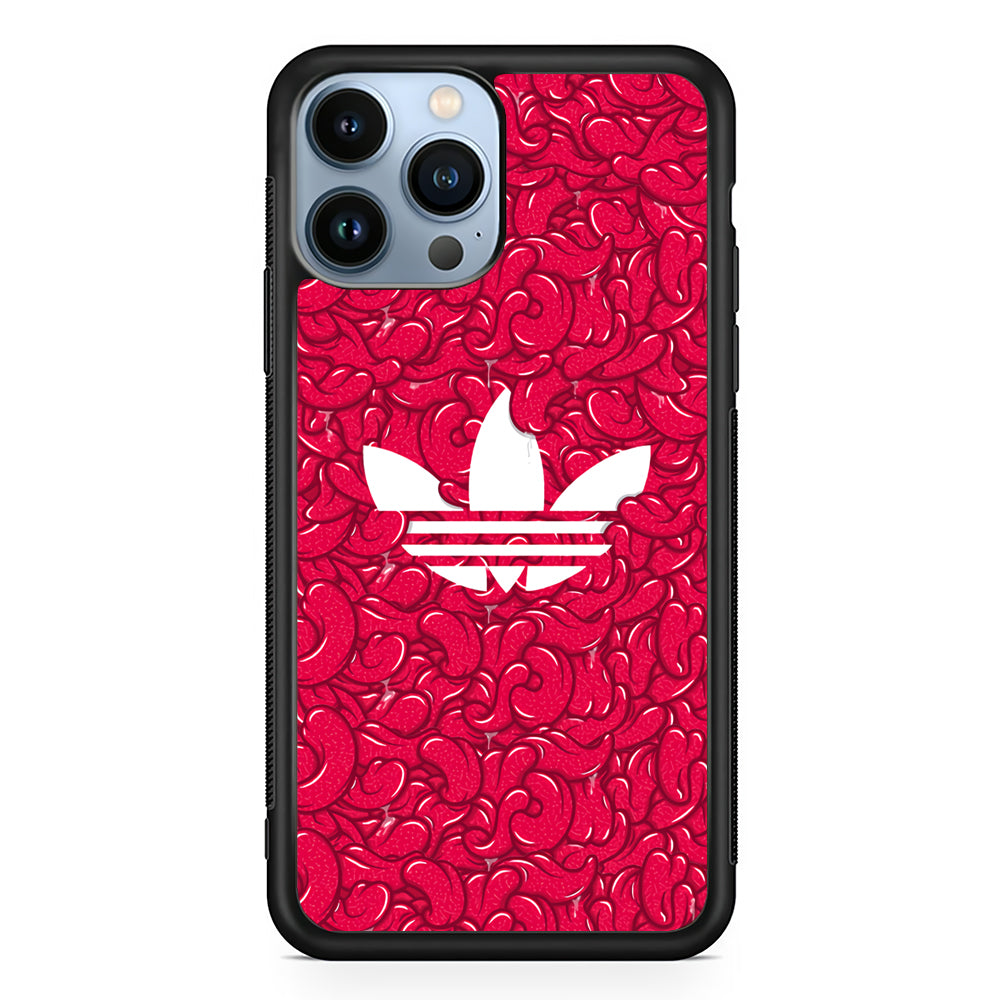 Adidas Red Tongue 2D Rubber Phone Case | Slim Protective Phone Case