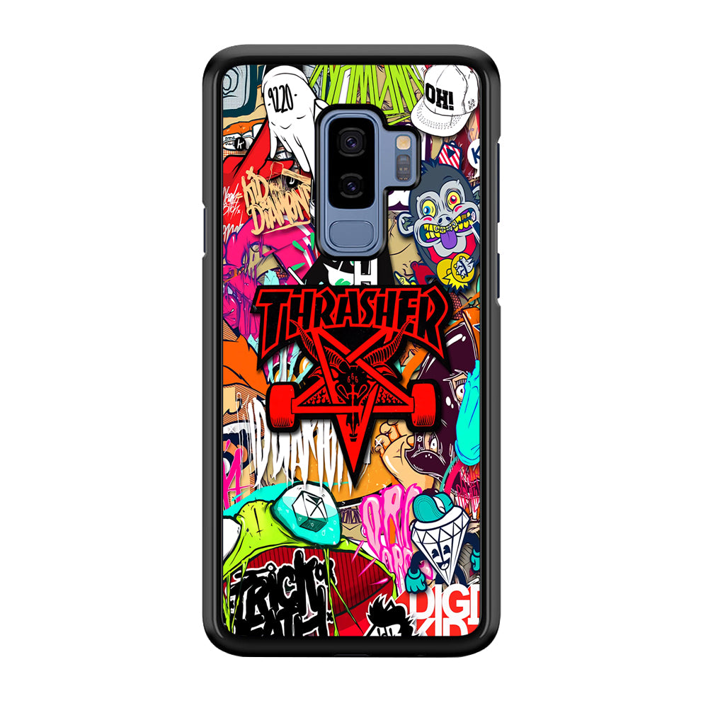 Thrasher Gang Assembly Samsung Galaxy S9 Plus Case | Slim Rubber Case for Samsung Galaxy S9 Plus