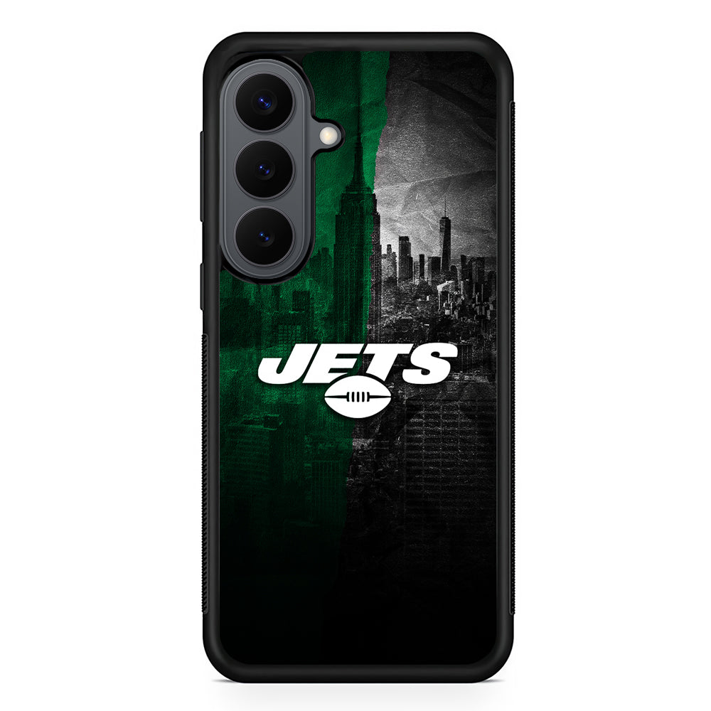 New York Jets City Background Samsung Galaxy S26 Plus Case | Slim Rubber Case for Samsung Galaxy S26 Plus