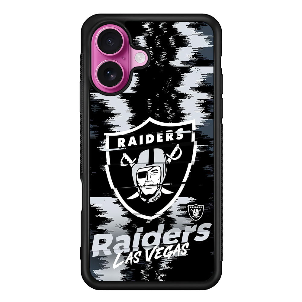 Las Vegas Raiders Abstract Color iPhone 17 Case | Slim Protective Rubber Phone Cover