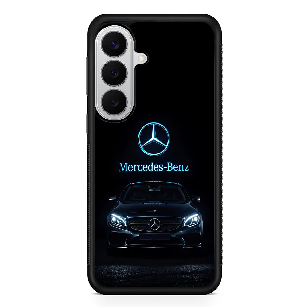Mercedes-Benz Blue Dark Aesthetic Samsung Galaxy S26 Case | Slim Rubber Case for Samsung Galaxy S26