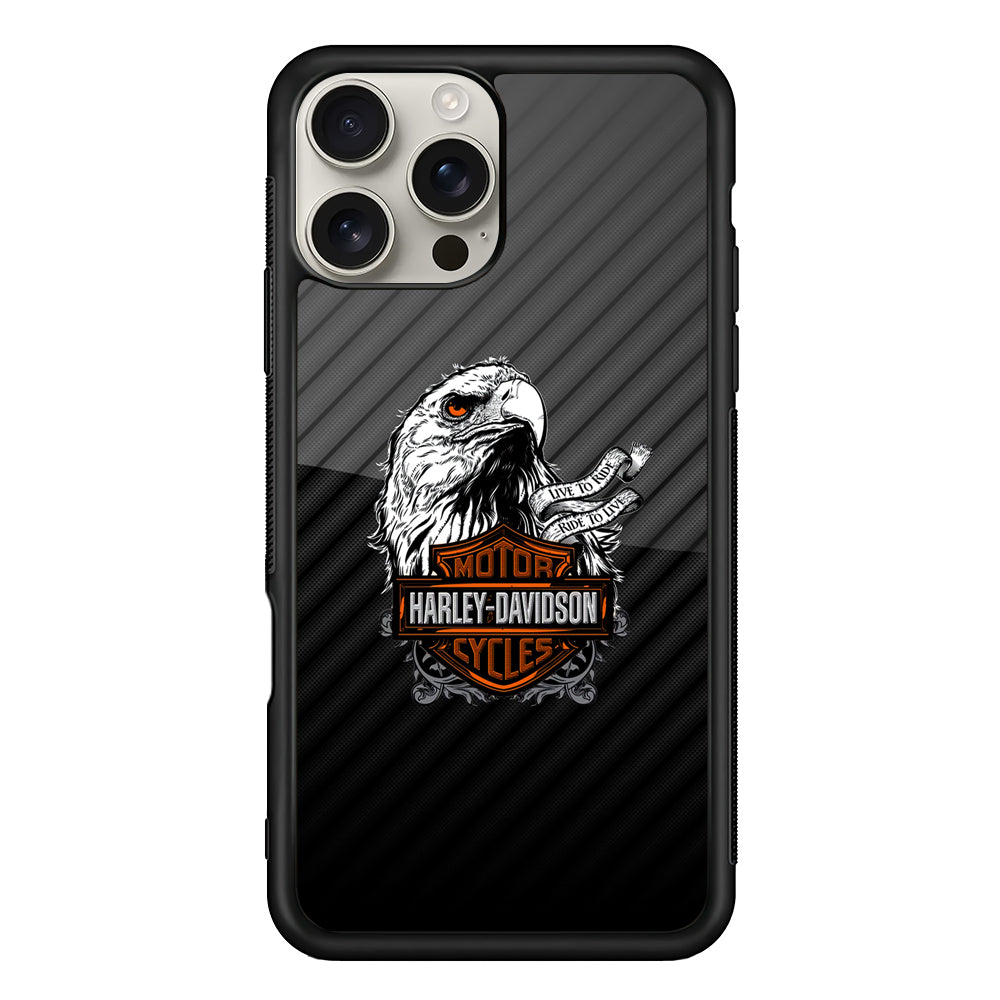 Harley Davidson Dashing Like an Eagle iPhone 16 Pro Max Case | Durable Everyday Protective Cover
