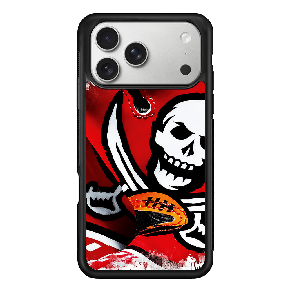 Tampa Bay Buccaneers Gloves iPhone 17 Pro Case | Slim Rubber Case for iPhone 17 Pro