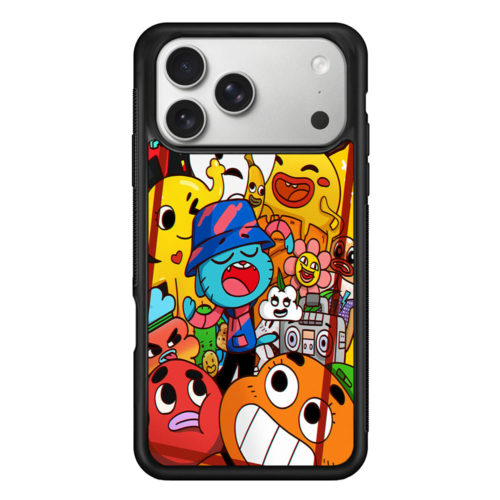 The Amazing World of Gumball Cartoon iPhone 17 Pro Case | Slim Rubber Case for iPhone 17 Pro