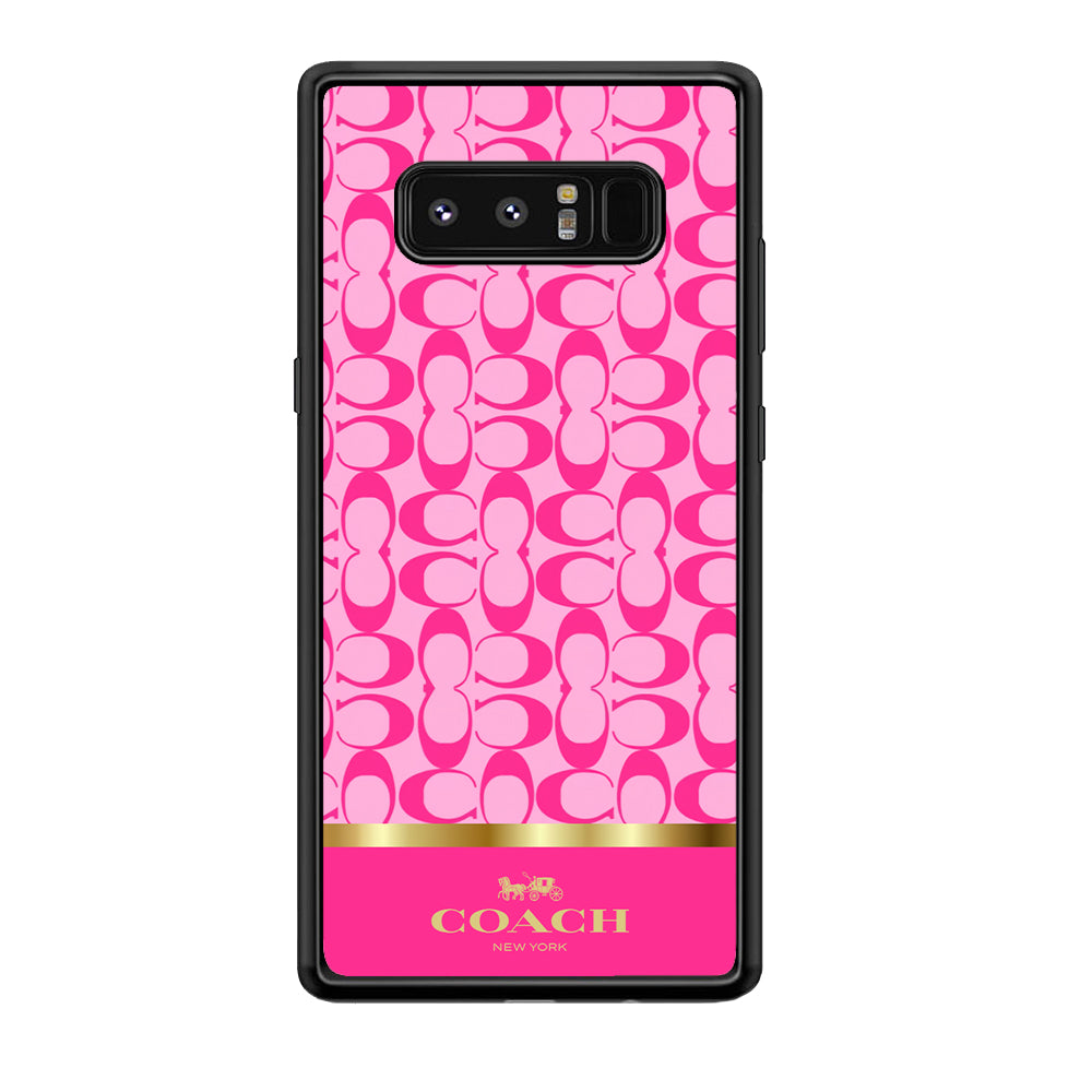 Coach Pink Pattern Samsung Galaxy Note 8 Case | Slim Rubber Case for Samsung Galaxy Note 8