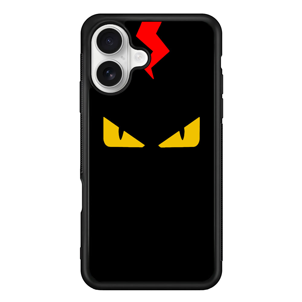 Fendi Monster Eyes iPhone 16 Plus Case | Slim Rubber Case for iPhone 16 Plus