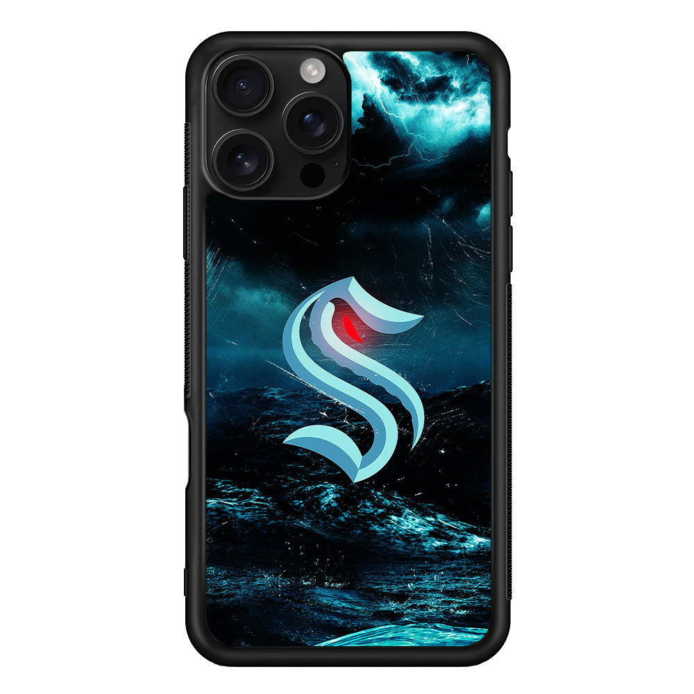 Seattle Kraken Storm iPhone 16 Pro Case | Durable Protective Case for iPhone 16 Pro
