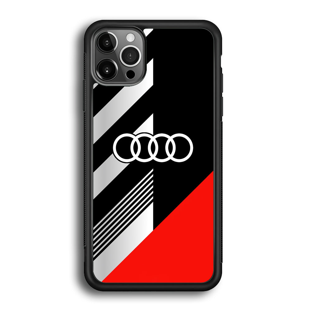 Audi F1 Sport Logo iPhone 12 Pro Max Case | Slim Rubber Case for iPhone 12 Pro Max