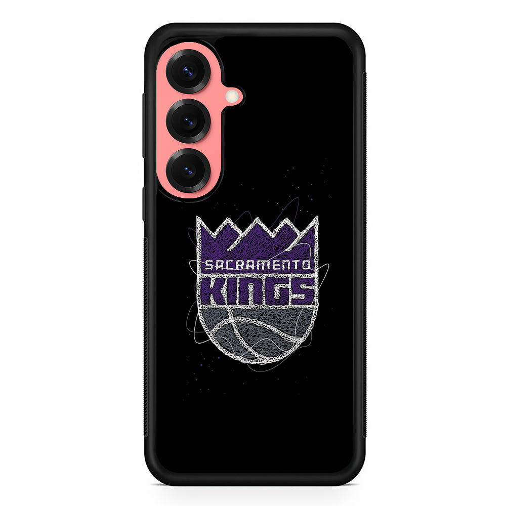 Sacramento Kings Abstract Samsung Galaxy S25 Case | Protective Case for Samsung Galaxy S25