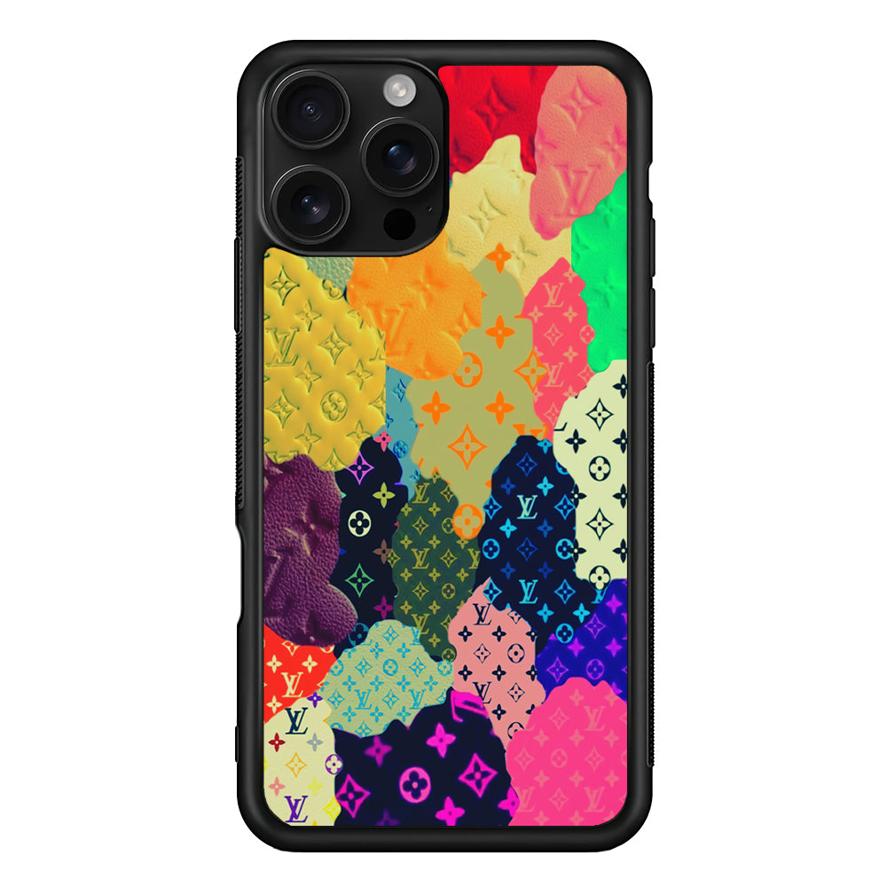 Louis Vuitton Aesthetic Pattern iPhone 16 Pro Case | Slim Rubber Case for iPhone 16 Pro