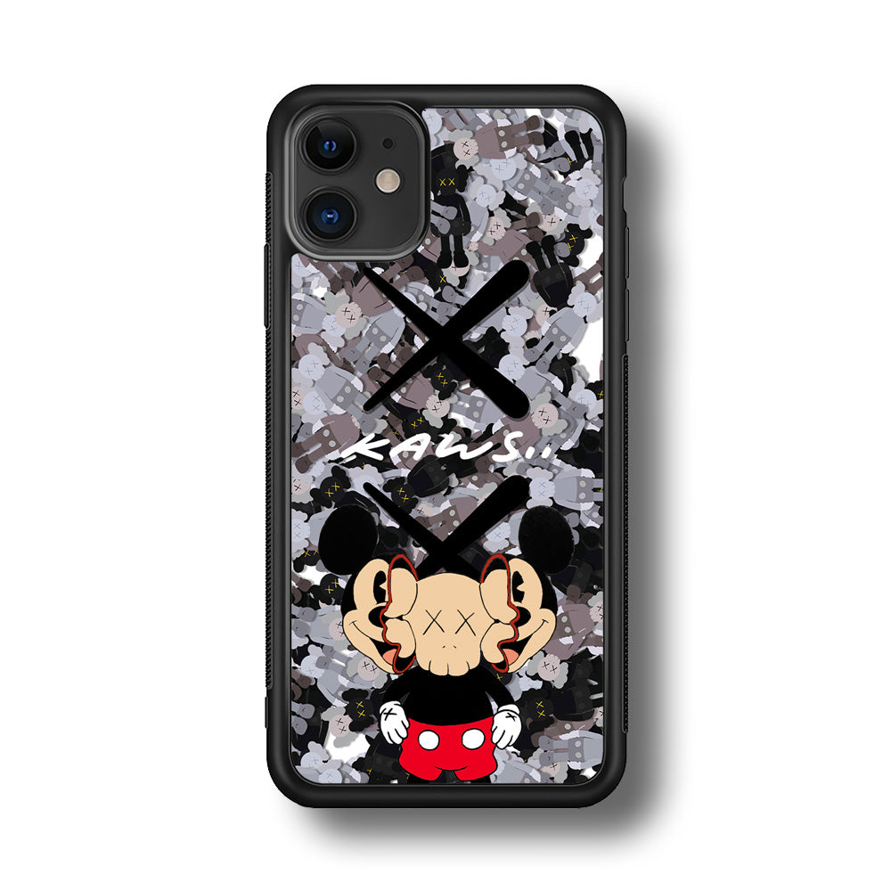 Kaws and Mickey Mask iPhone 11 Case | Slim Rubber Case for iPhone 11