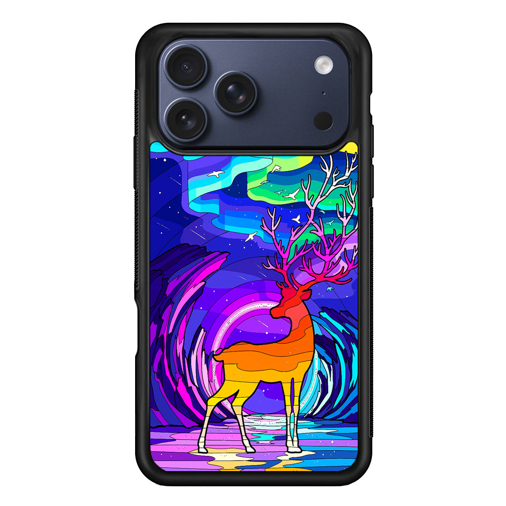 A Deer Colorful Silhouette iPhone 17 Pro Max Case | Slim Protective Cover for iPhone 17 Pro Max