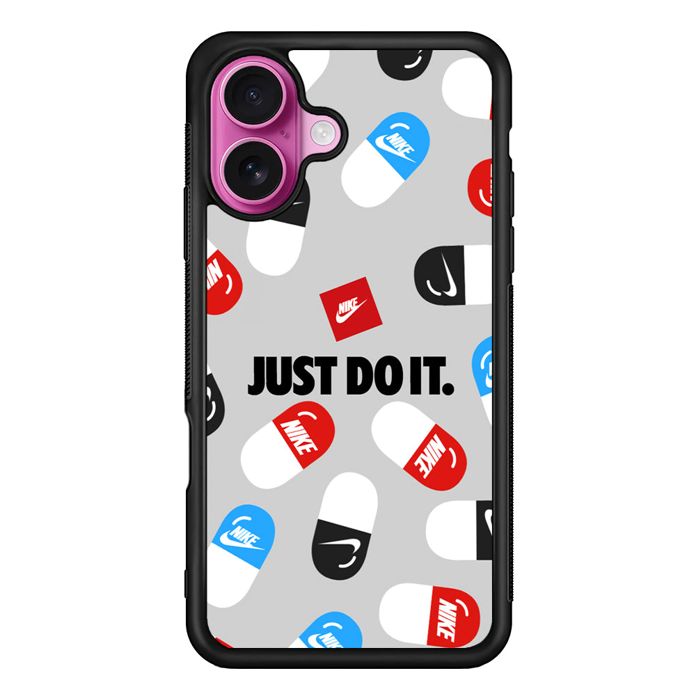 Nike Chill Pill Patern iPhone 17 Case - Slim Rubber Case for iPhone 17