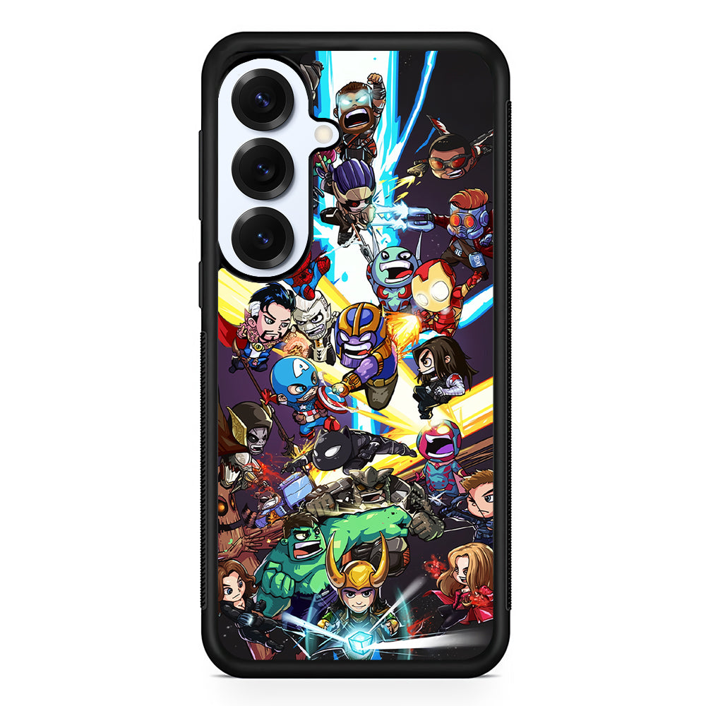 Chibi Avengers Kawaii Samsung Galaxy S25 Plus Case | Slim Rubber Cover for Samsung Galaxy S25 Plus
