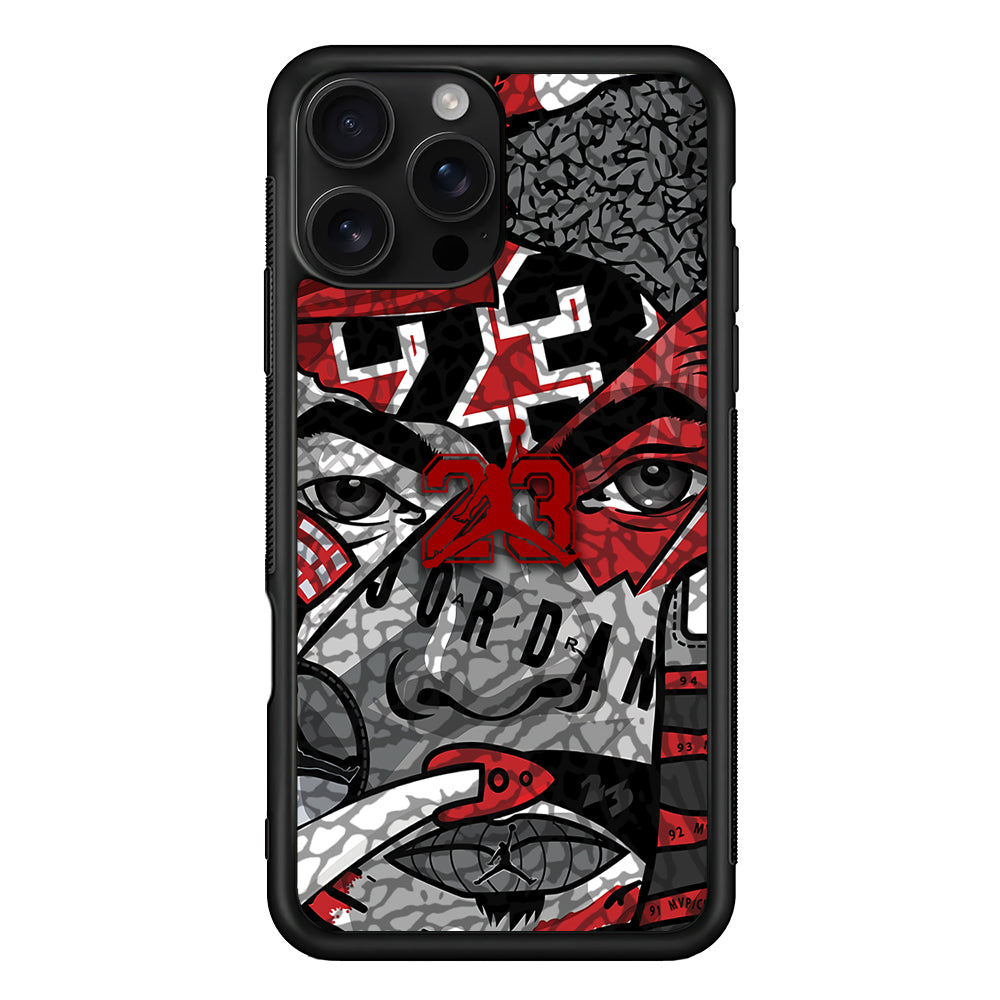 Air Jordan Face Without Mask iPhone 16 Pro Case - Stylish Protective Cover for iPhone 16 Pro