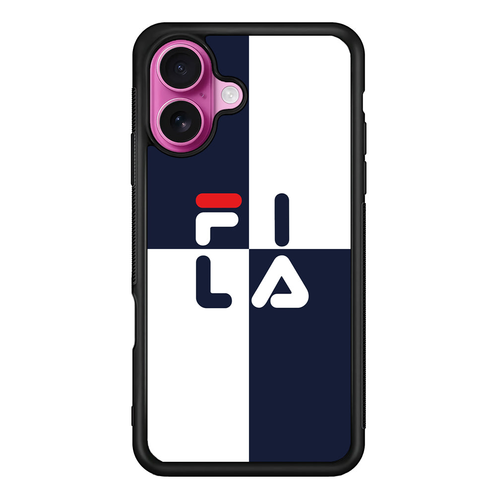 Fila Box Word iPhone 17 Case | Slim Rubber Case for iPhone 17