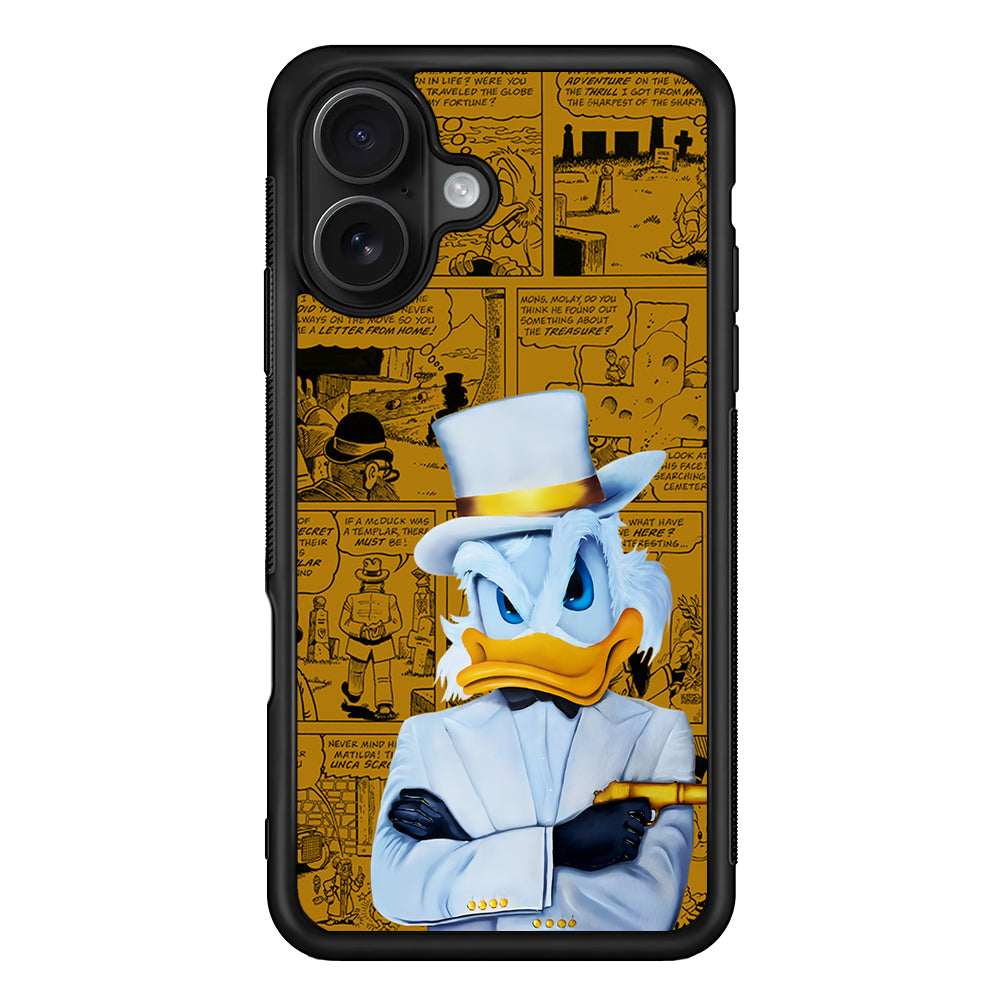 Scrooge McDuck Comic iPhone 16 Case - Oxvistore