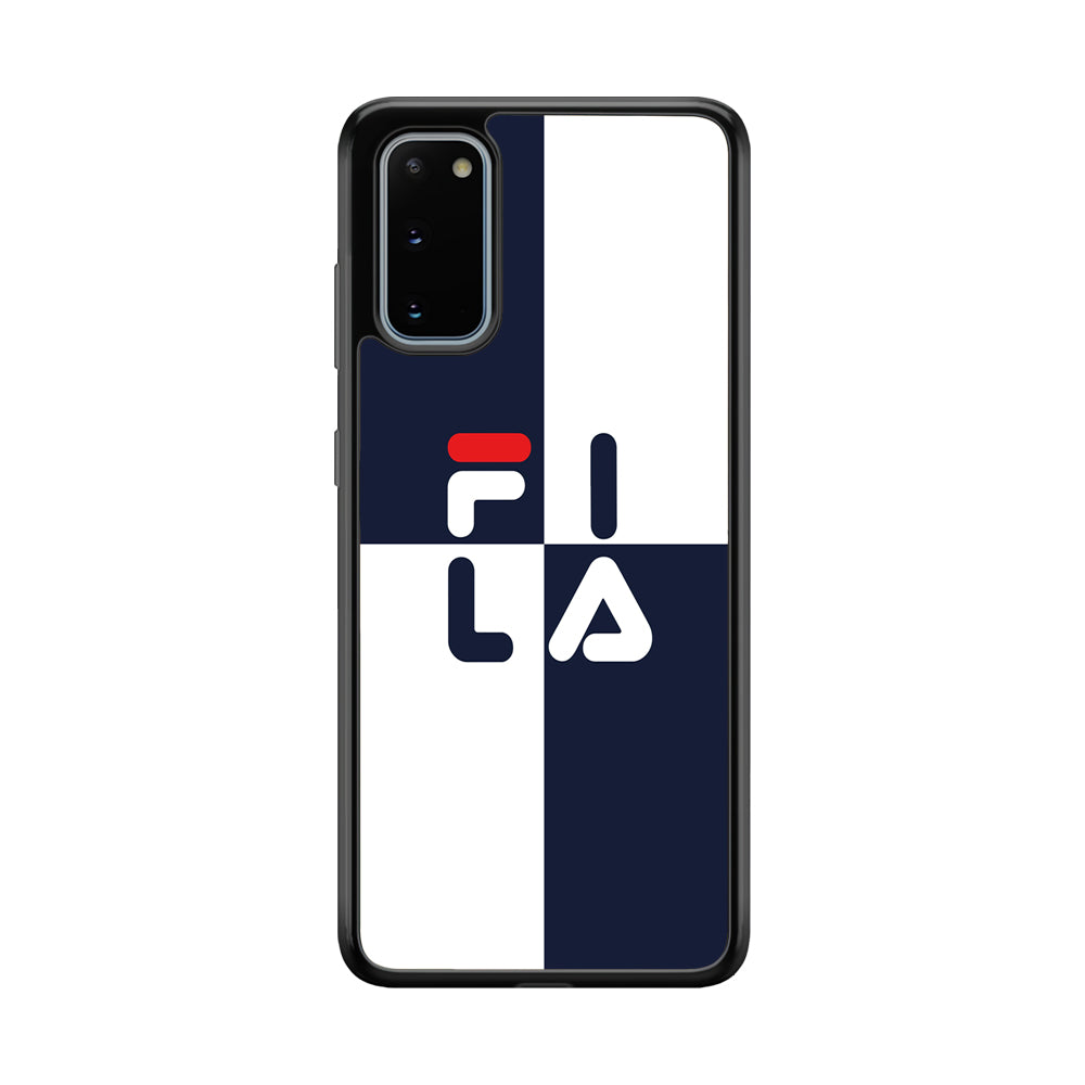 Fila Box Word Samsung Galaxy S20 Case | Slim Rubber Case for Samsung Galaxy S20