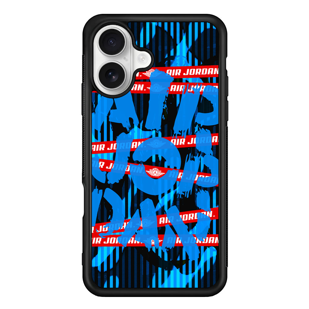 Air Jordan Line Under Water iPhone 16 Plus Case – Slim Fit Protective Phone Case