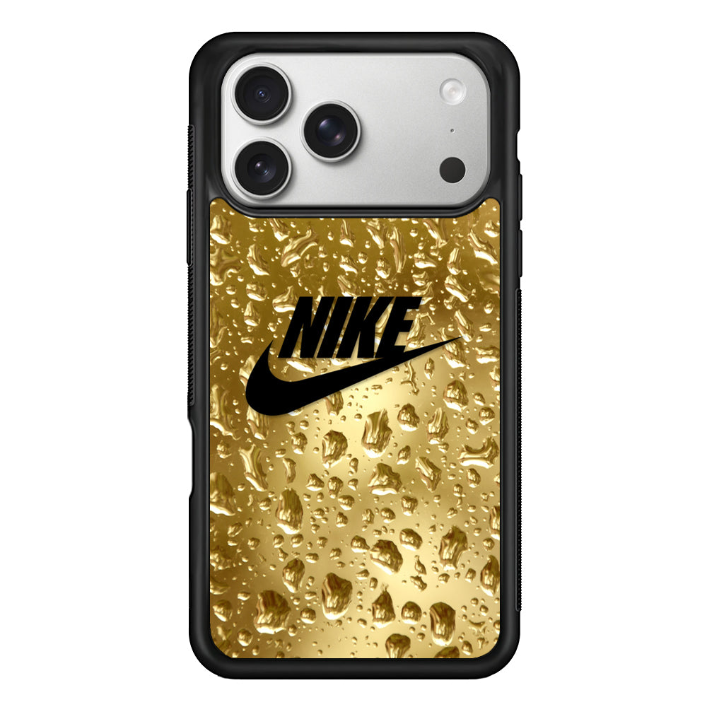 Nike Golden Water Drop iPhone 17 Pro Case | Slim Protective Case for iPhone 17 Pro