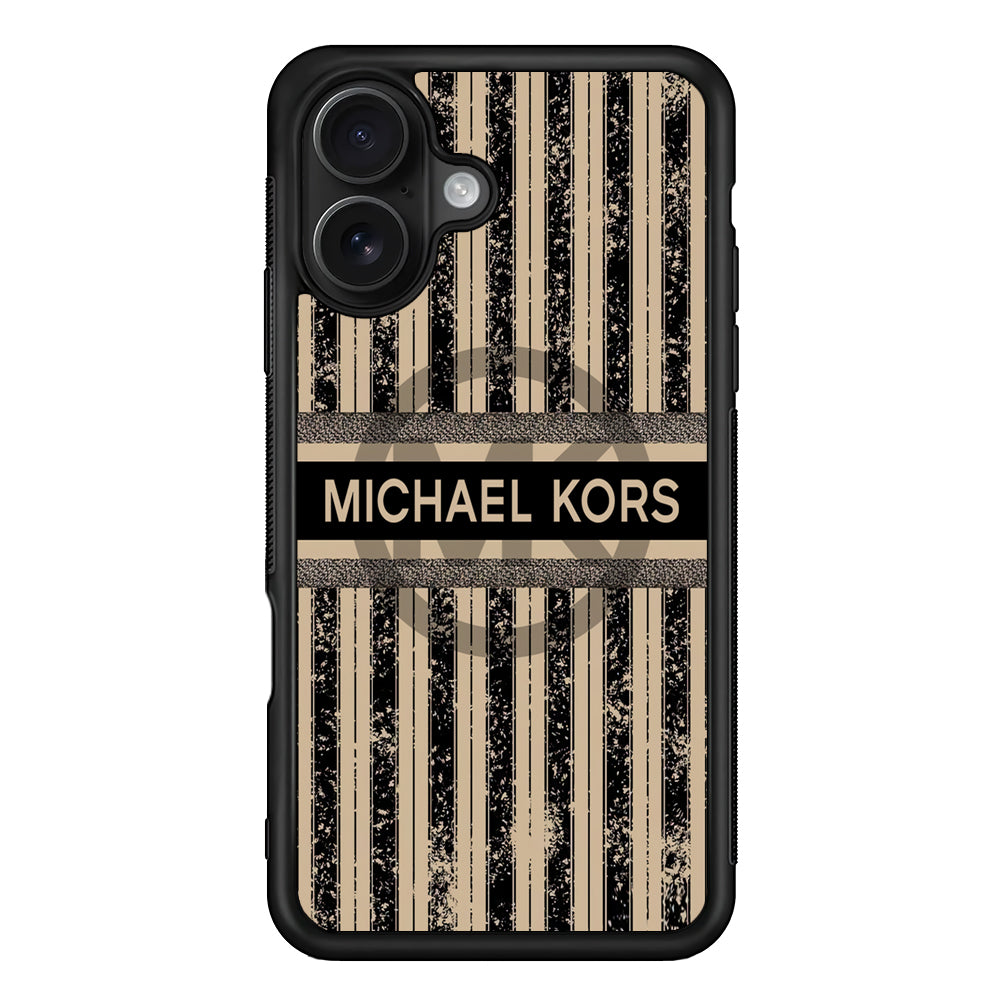 Michael Kors Luxury Art iPhone 16 Case | Slim Rubber Case for iPhone 16