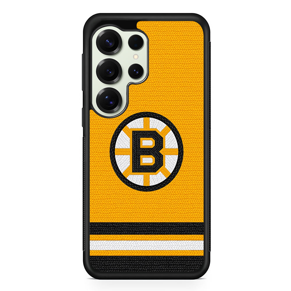 Boston Bruins Logo Samsung Galaxy S25 Ultra Case | Durable Rubber Case for Samsung Galaxy S25 Ultra