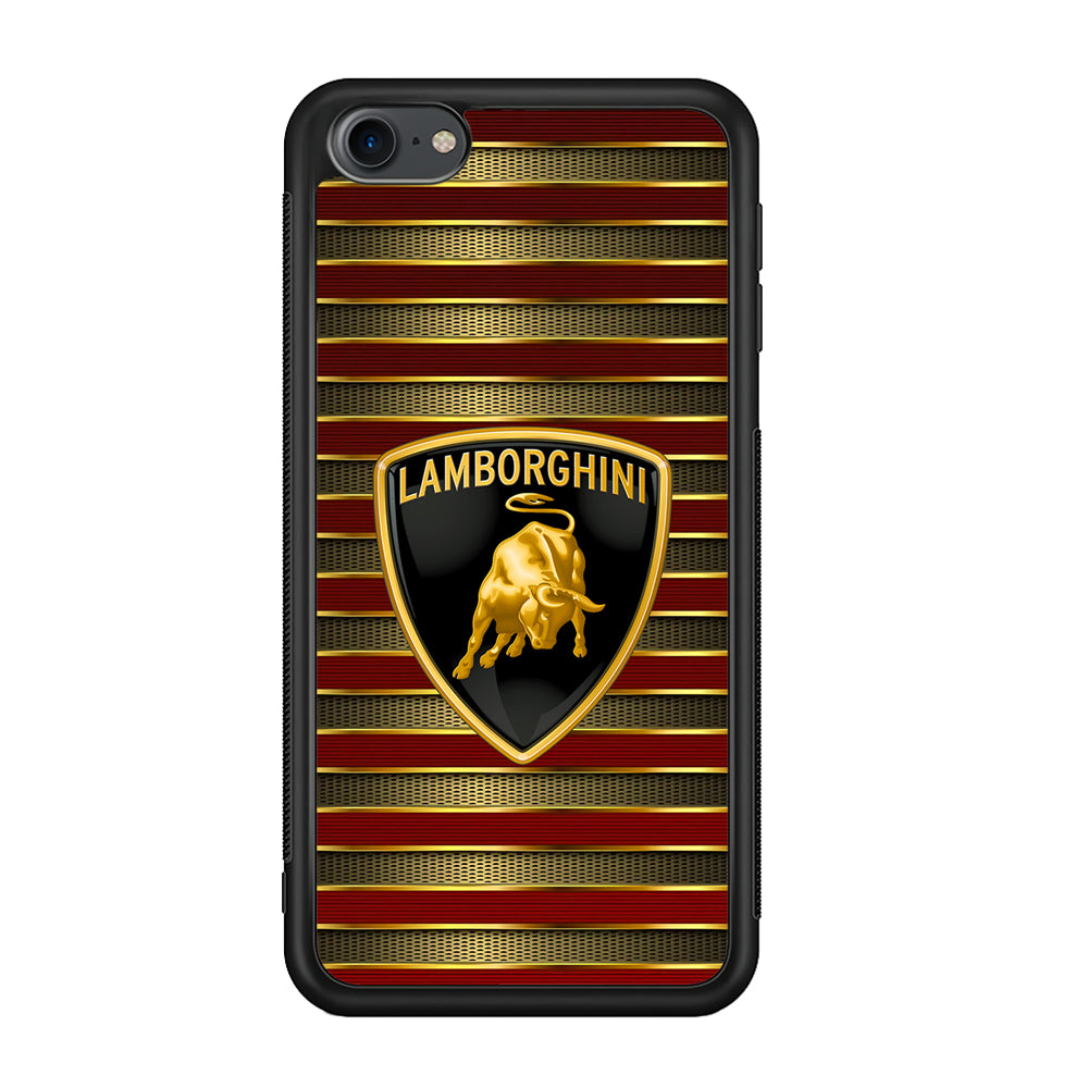 Lamborghini Red Gold Luxury iPod Touch 6 Case | Slim Rubber Case for iPod Touch 6
