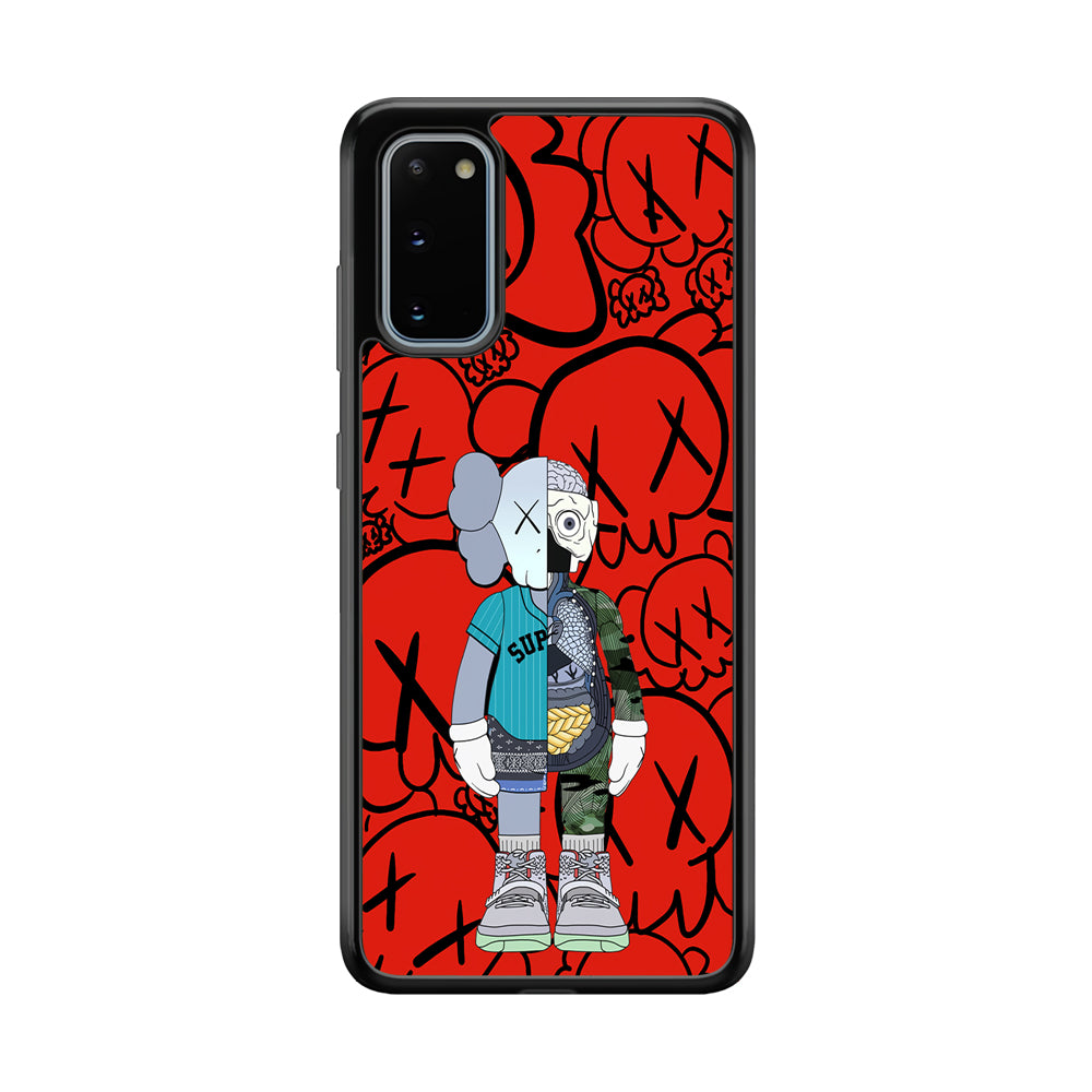 Kaws Graffiti Red Samsung Galaxy S20 Case | Slim Rubber Case for Samsung Galaxy S20