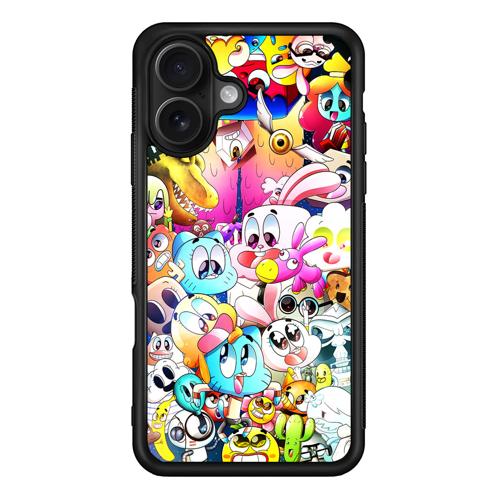 The Amazing World of Gumball Character iPhone 16 Case - Oxvistore
