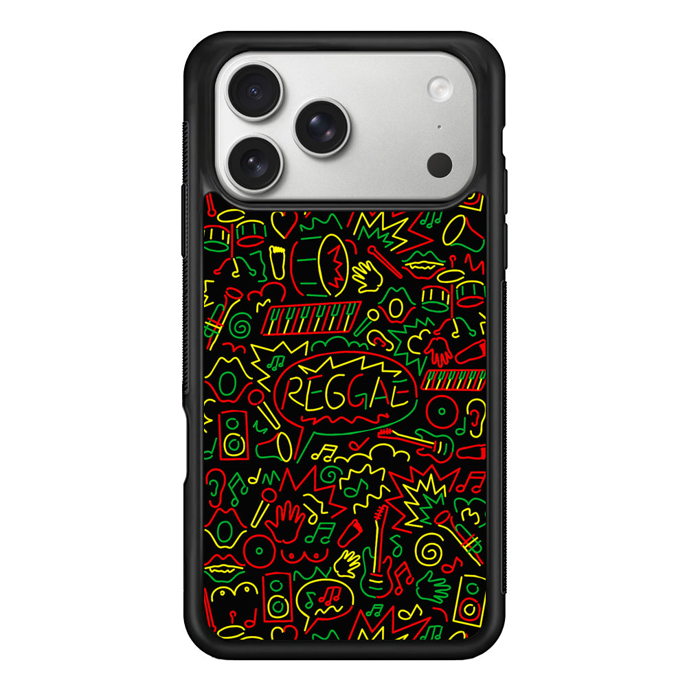 Reggae Music Rasta Art iPhone 17 Pro Case | Slim Rubber Case for iPhone 17 Pro