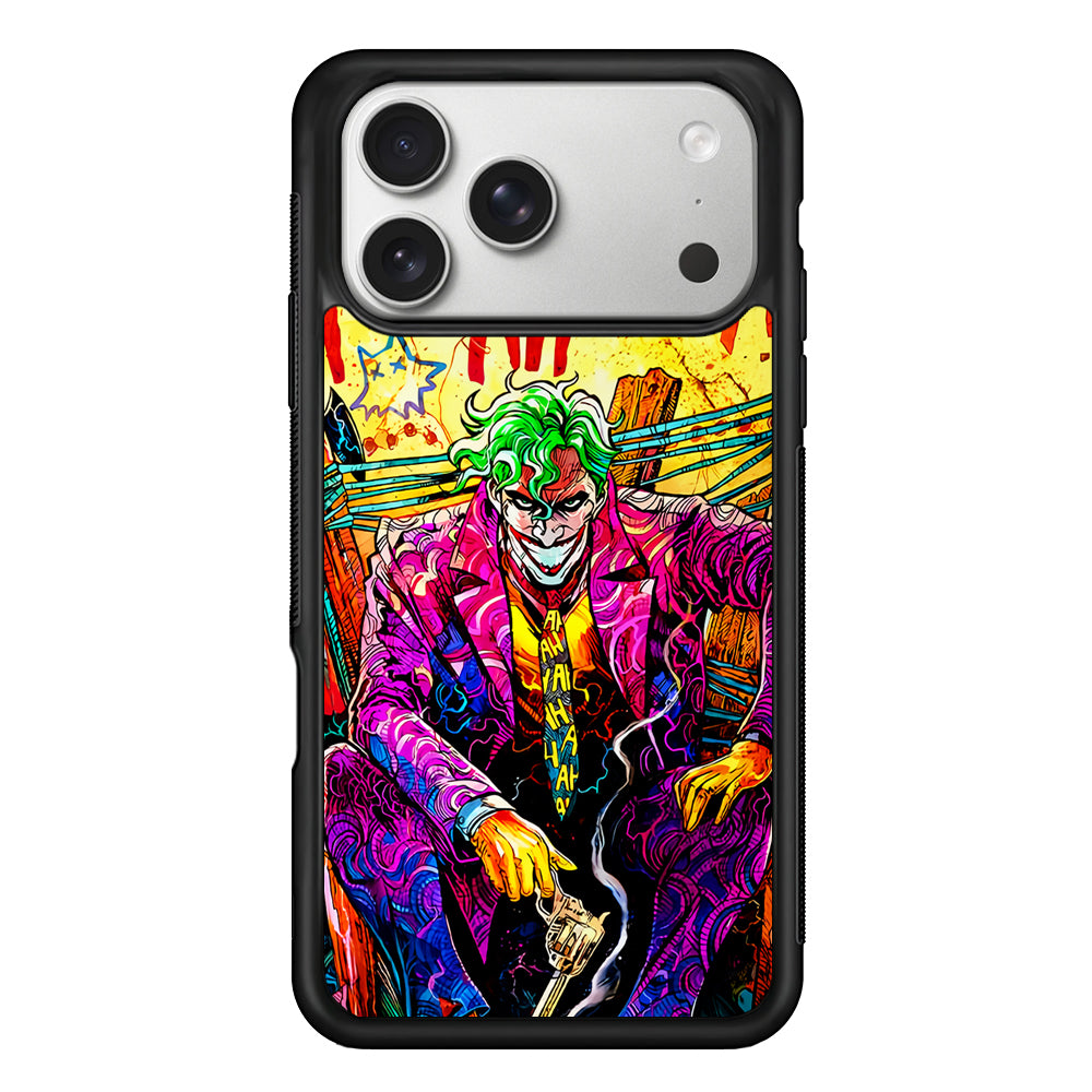 Joker Comics Colorful iPhone 17 Pro Case | Slim Rubber Case for iPhone 17 Pro