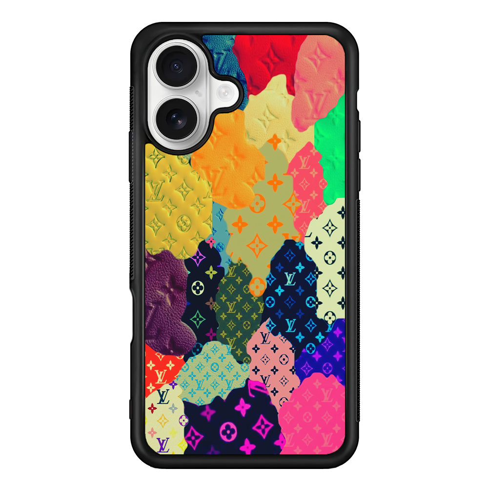Louis Vuitton Aesthetic Pattern iPhone 16 Plus Case | Slim Rubber Case for iPhone 16 Plus