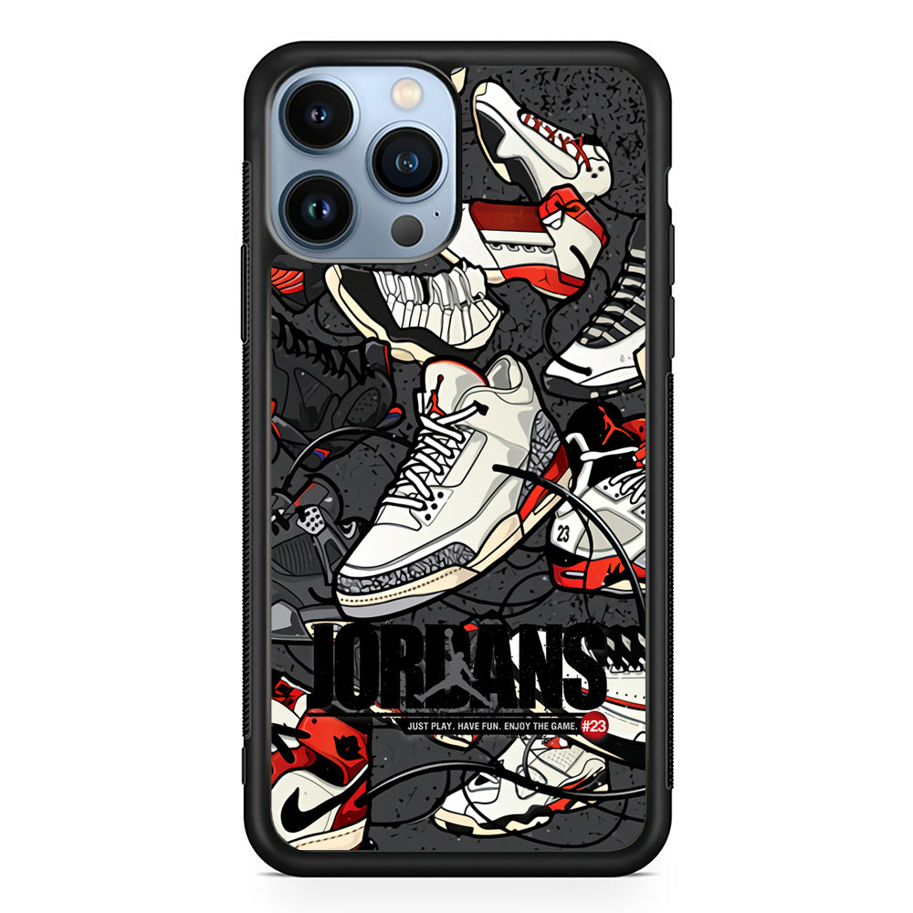 Air Jordan Play and Enjoy The Game 2D Rubber Phone Case | Slim Protective Phone Case