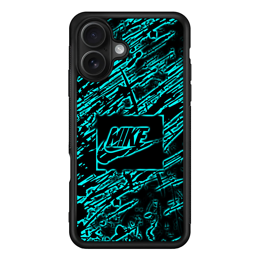 Artistic Nike Blue Abstract iPhone 16 Case - Oxvistore