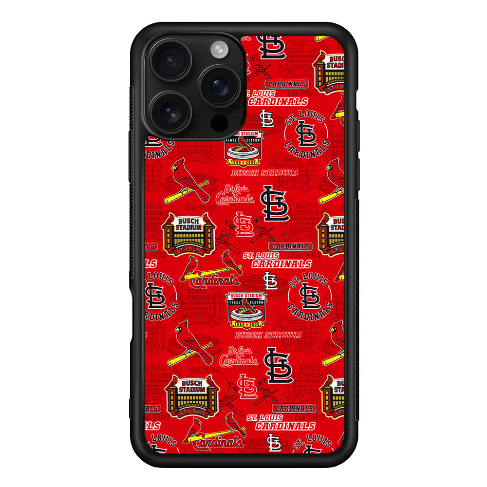 St. Louis Cardinals Retro iPhone 16 Pro Case | Durable Protective Case for iPhone 16 Pro