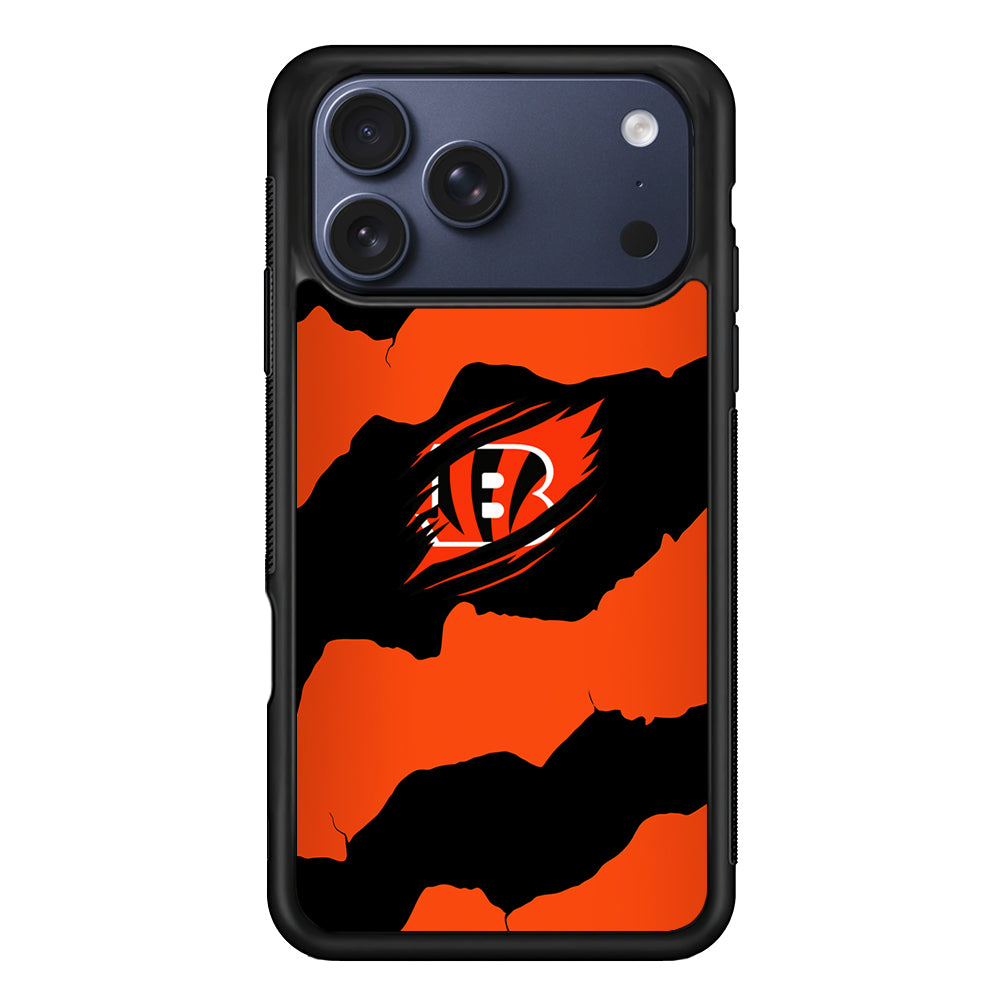 Cincinnati Bengals Pattern iPhone 17 Pro Max Case | Slim Protective Cover for iPhone 17 Pro Max