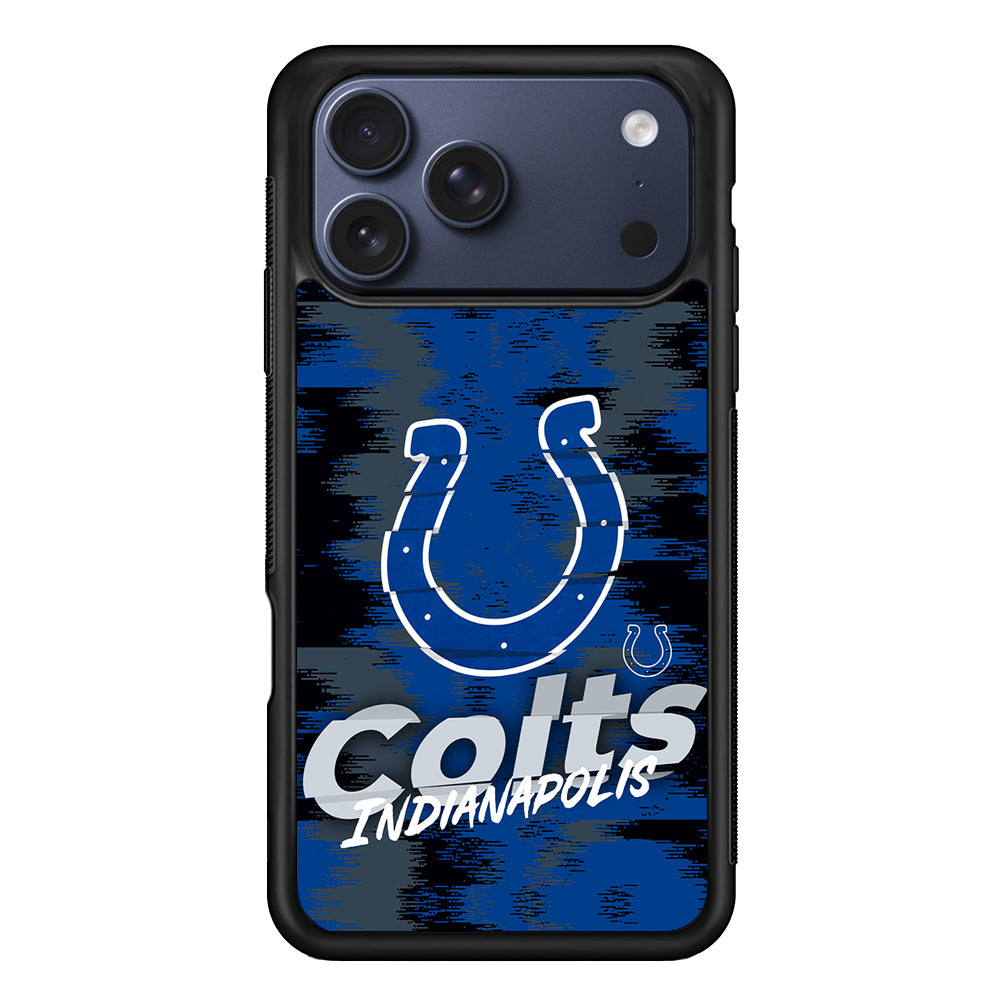 Indianapolis Colts Abstract Color iPhone 17 Pro Max Case | Slim Protective Cover for iPhone 17 Pro Max
