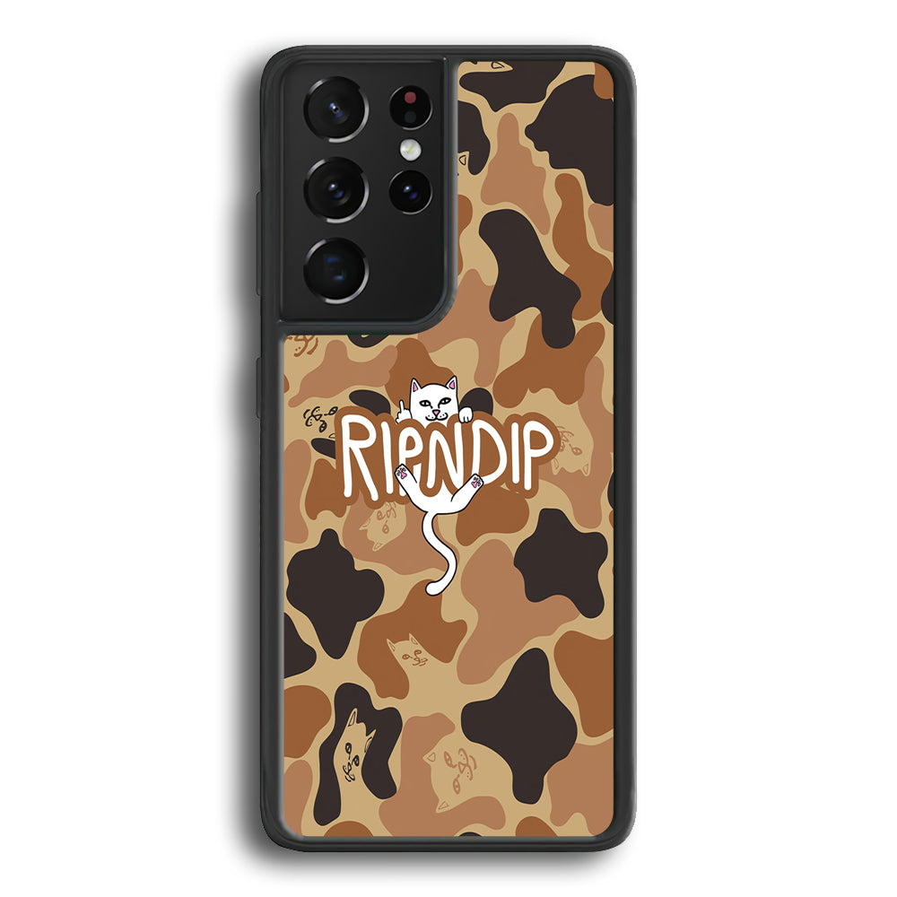 Rip N Dip Brown Camo Samsung Galaxy S24 Ultra Case | Slim Rubber Case for Samsung Galaxy S24 Ultra