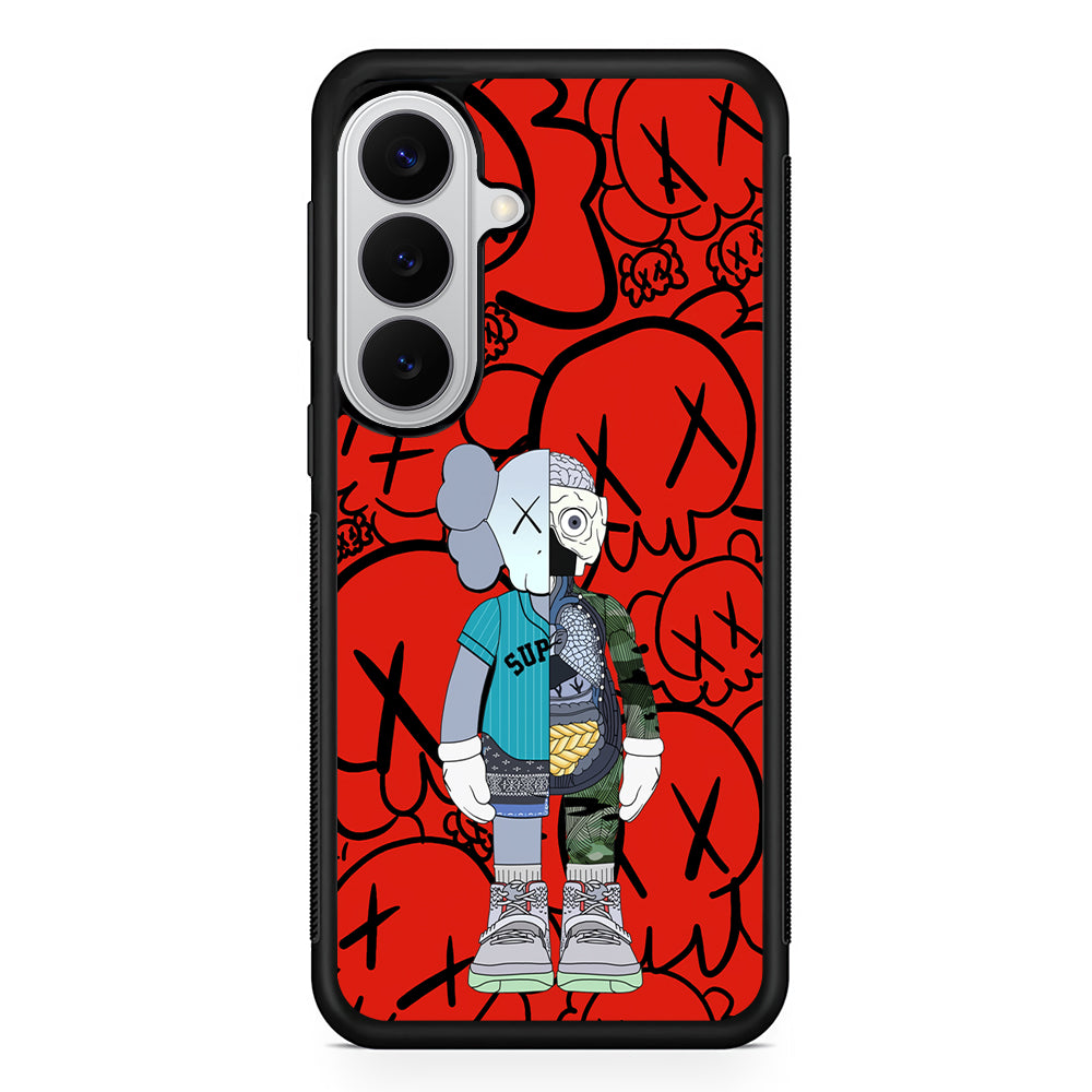 Kaws Graffiti Red Samsung Galaxy S26 Case | Slim Rubber Case for Samsung Galaxy S26