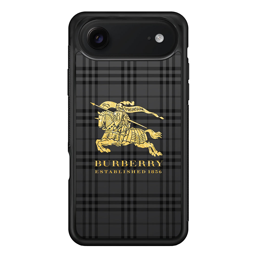 Burberry Simple Dark Grey iPhone 17 Air Case | Slim Rubber Case for iPhone 17 Air