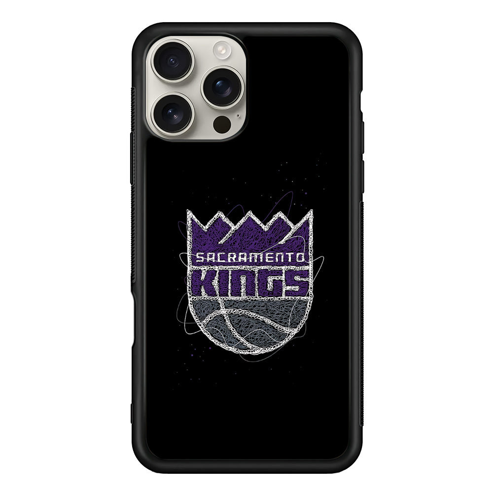 Sacramento Kings Abstract iPhone 16 Pro Max Case | Stylish Protective Case for iPhone 16 Pro Max