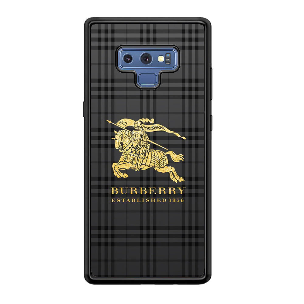 Burberry Simple Dark Grey Samsung Galaxy Note 9 Case | Slim Rubber Case for Samsung Galaxy Note 9
