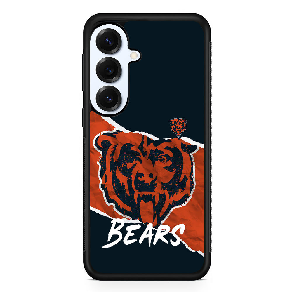 Chicago Bears Logo Samsung Galaxy S25 Plus Case | Slim Rubber Cover for Samsung Galaxy S25 Plus