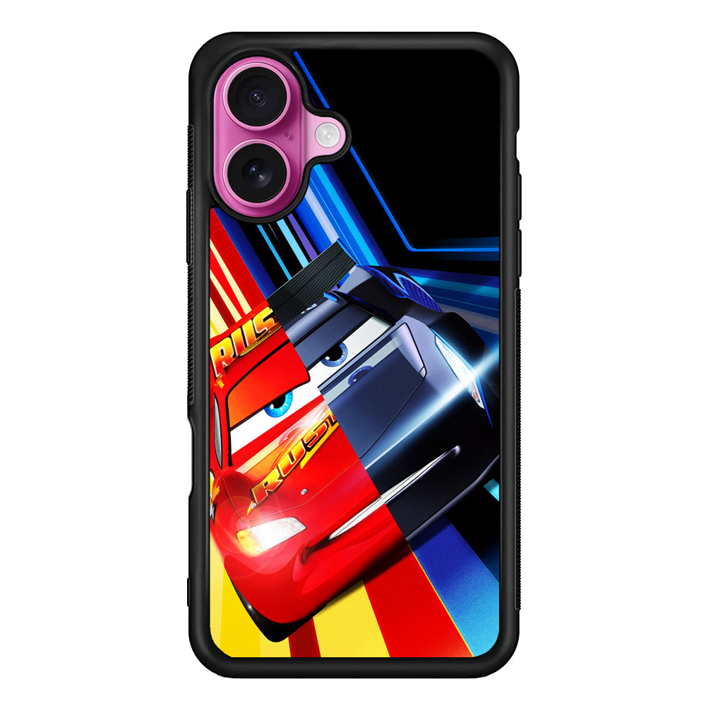 Lightning Mcqueen Car Poster iPhone 17 Case | Slim Protective Rubber Phone Cover